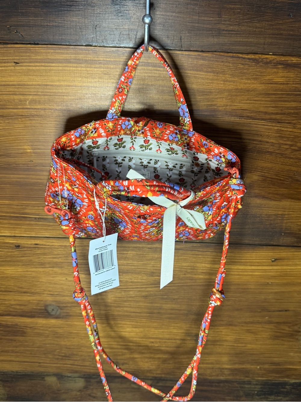 NWT Vera Bradley Mini Hathaway Tote in Garden Paisley - Picture 6 of 6